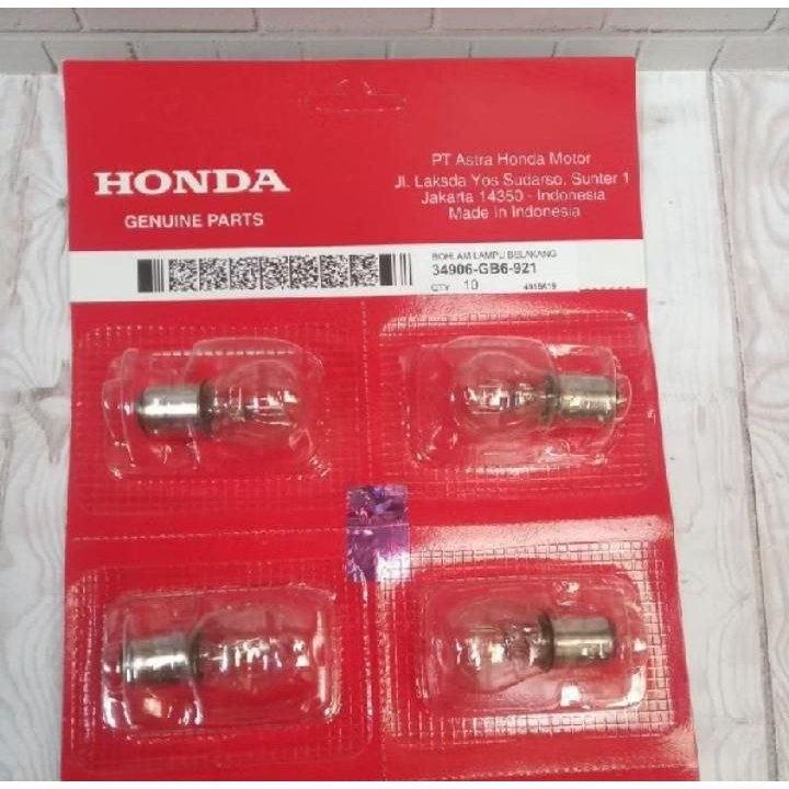 Bohlam Lampu Stop Belakang Honda Vario Beat Spacy karisma supra x 125 scoopy karbu Revo dll