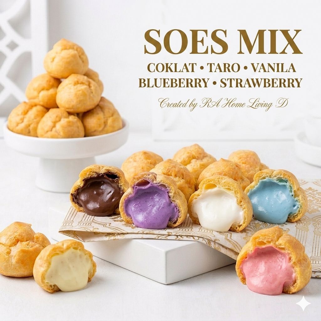 Jual 1KG SOES 7 RASA - MIX COKLAT KEJU BLUEBERRY STRAWBERRY TARO ...