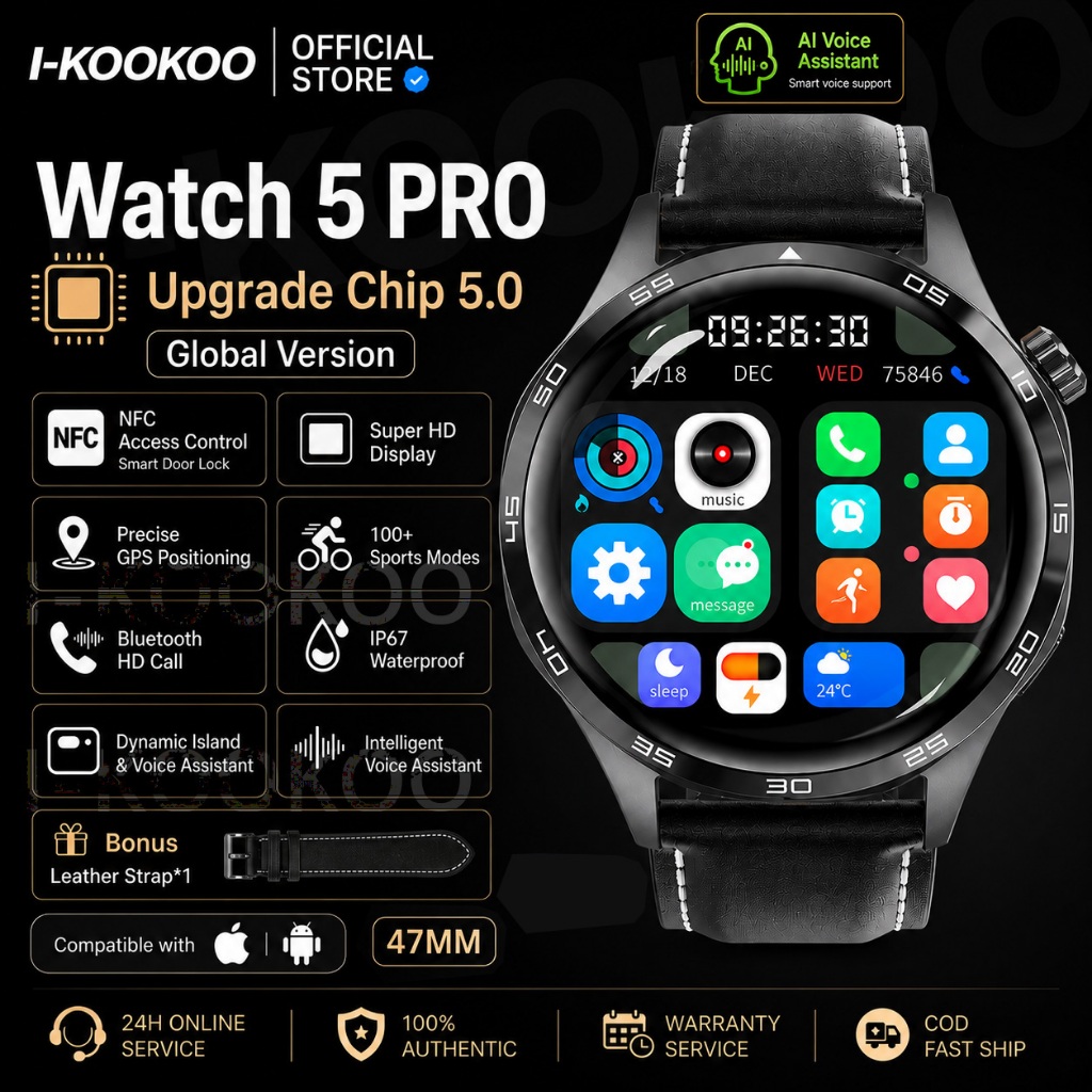 Jual KIRO Watch 5 Pro NFC Smart Watch – 2.08