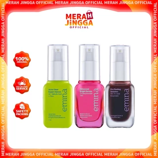 Emina Serum Complete Series - Kering & Kusam, Kemerahan dan Berjerawat, Kulit Tekstur 17 ml | Serum Mencerahkan Wajah, Meredakan Jerawat dan Kemerahan, Memperbaiki Tekstur Kulit, Serum Niacinamide, Cica, Salicylic Acid | Merah Jingga Official