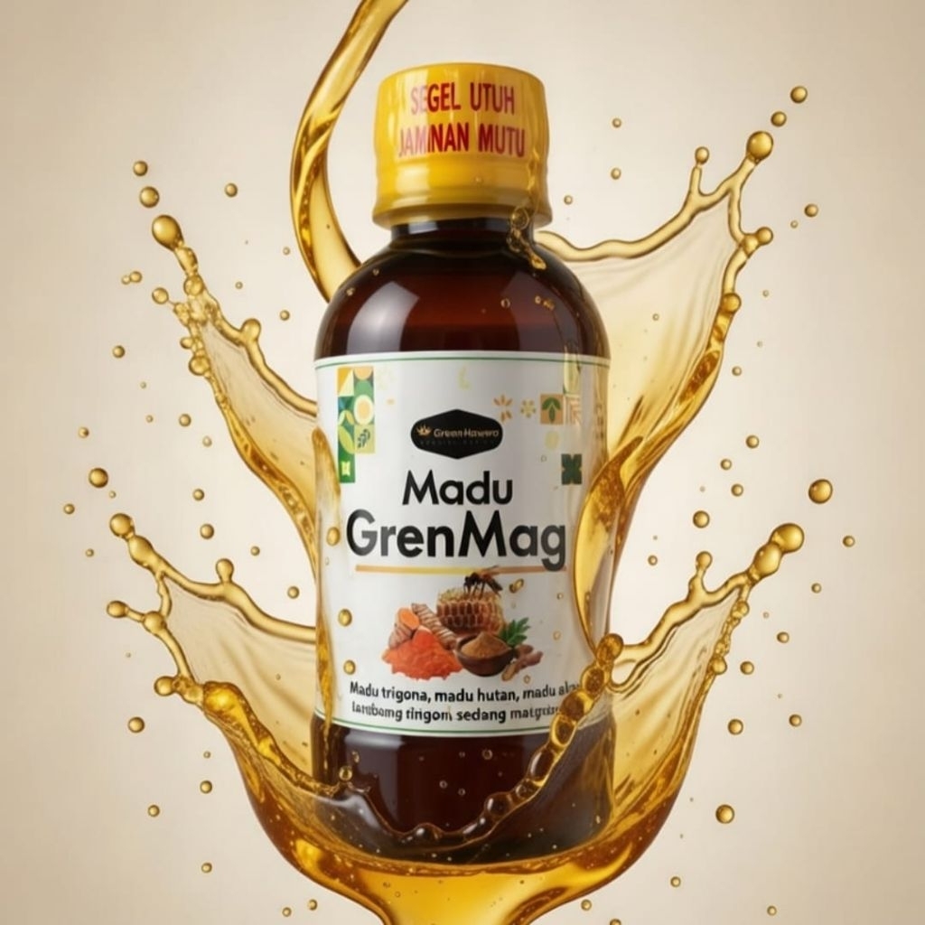 Madu lambung GrenMag  Asam lambung naik, perut mual dan kembung Asam lambung naik Maag nyeri ulu hati