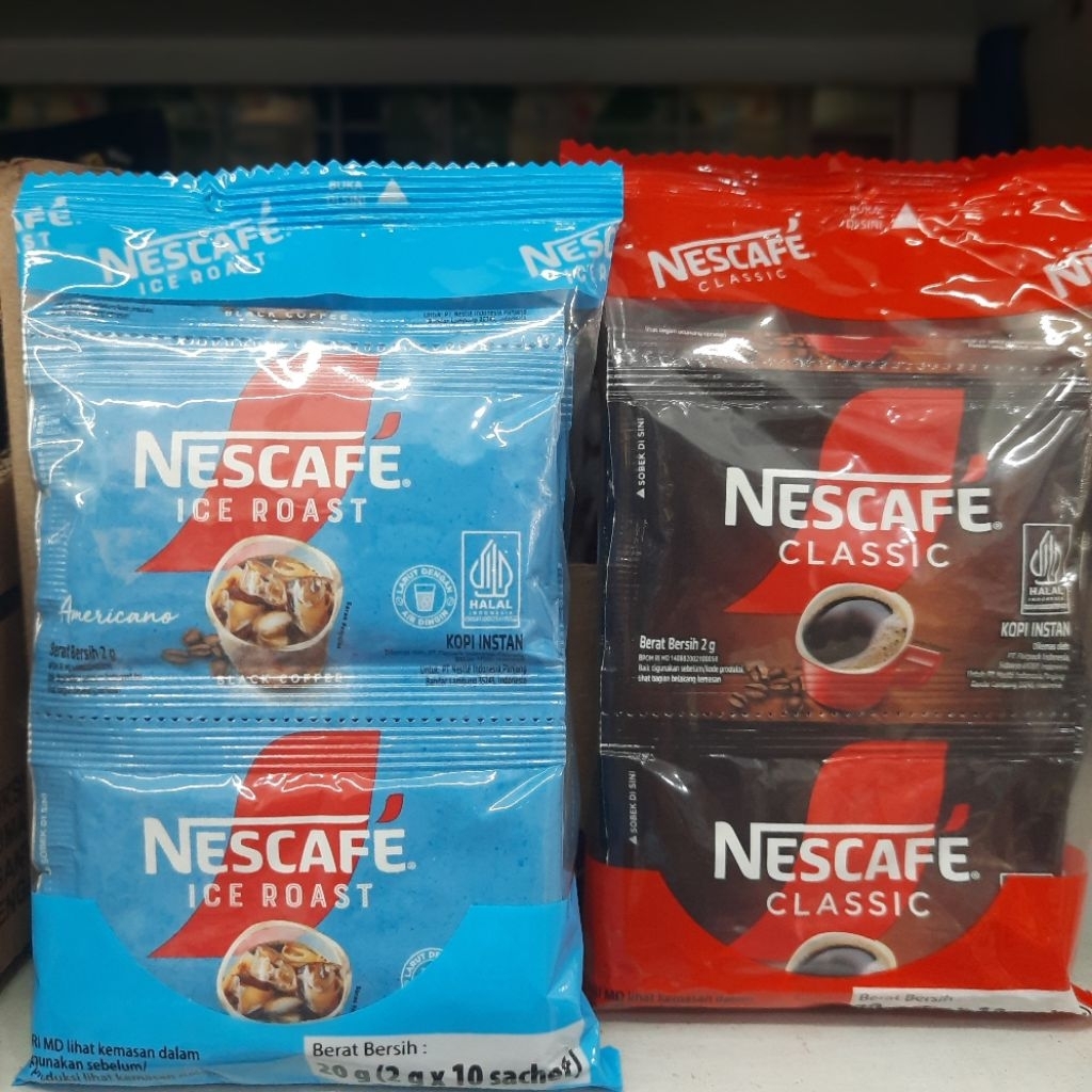 Jual Nescafe Classic Ice Roast 2gr Renceng Isi 10pcs Kopi Instan ...