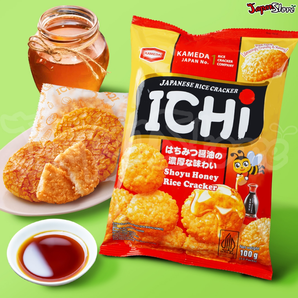 Jual Kameda Ichi Fried Rice Crackers Senbei : Honey Flavor ...
