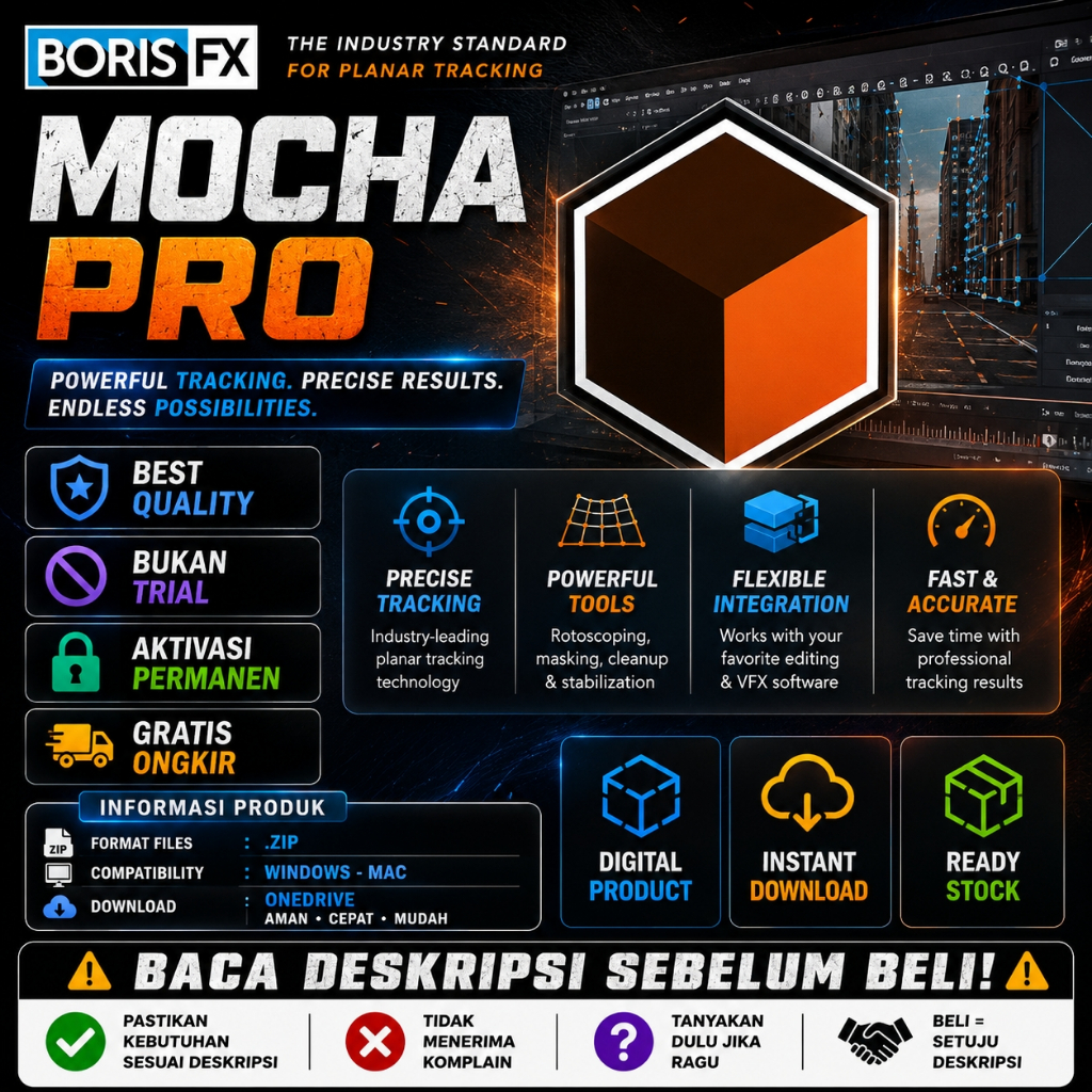 After Effects - Premiere Pro Plugin - Boris FX Mocha Pro 2020 - 2021 - 2022 - 2025 - 280525