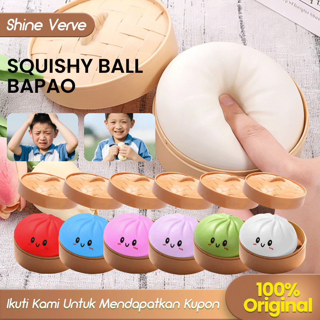 Dowmoo Squishy Ball Bapao Bola Mantau Anti Stres Mainan Lucu Anak Mainan Pao Remes Mainan Prank Anti Stress Perawatan Stres Stress Ball Slow Rebound Mainan Remes Dewasa Stress Reliever Kado Ulang Tahun Anak Mainan Anak Murah Mainan Edukasi