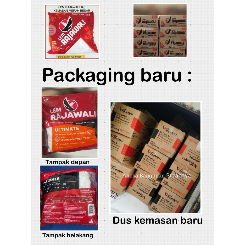 Jual Lem Rajawali DUS isi 12 bungkus | box dos kemasan BARU merah besar ...