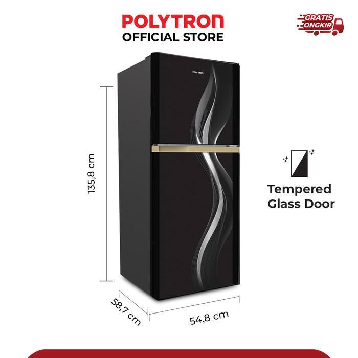 Jual Kulkas Polytron 2 pintu PRB-200 Y R PRB200 200 Liter Metal Door ...