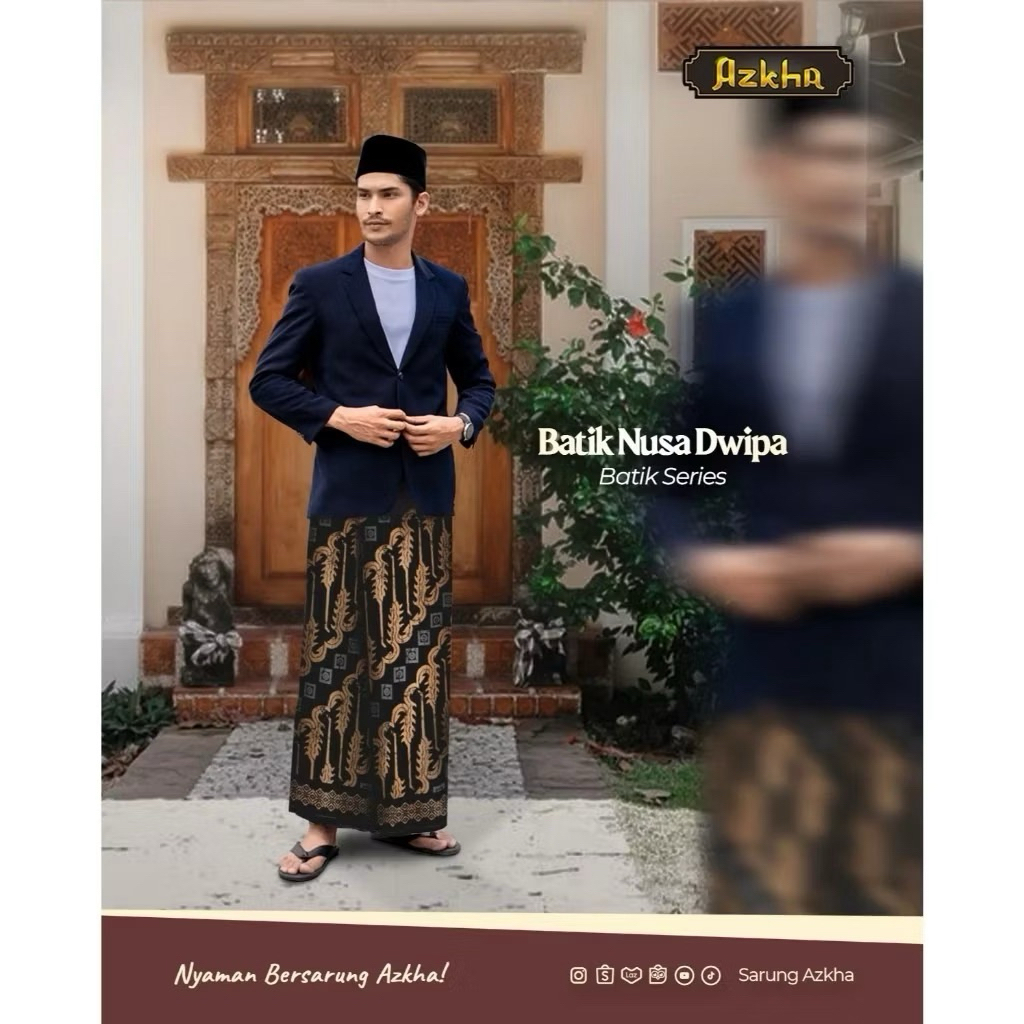 Jual Sarung Tenun Azkha Batik Nusa Dwipa | Shopee Indonesia