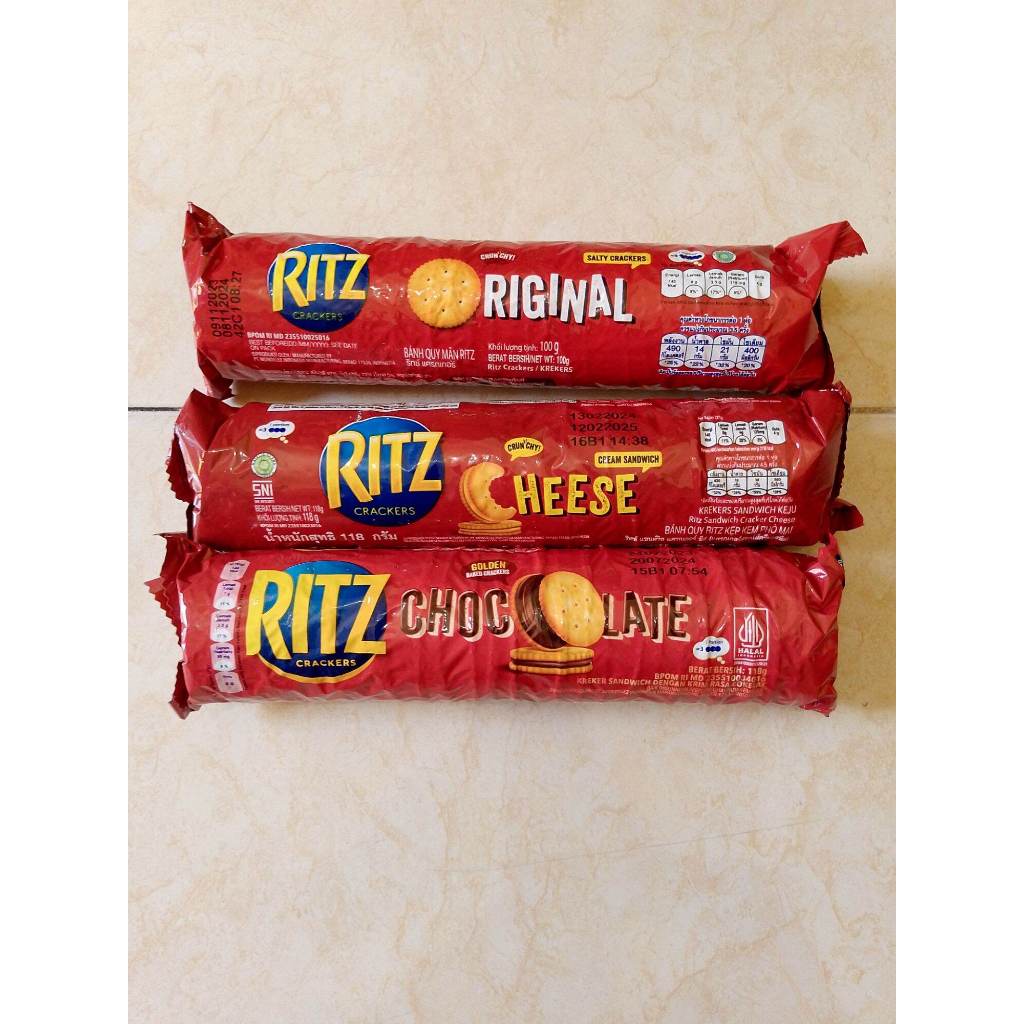 Jual Ritz Crackers Original Cheese Chocolate Gurih | Shopee Indonesia