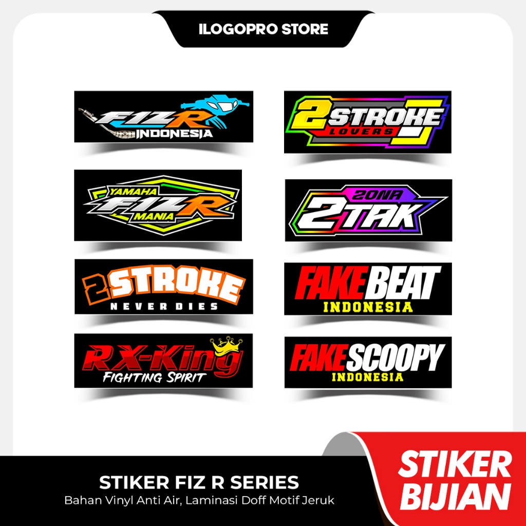 Jual Stiker Viral Fiz R 2 Tak 2 Stroke Bahan Vinyl Premium Anti Air ...