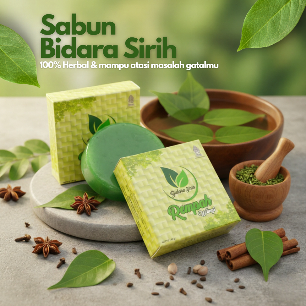 SABUN GATAL SABUN BIDARA SIRIH [sabun spesialis gatal-gatal] SABUN WAJAH SABUN BADAN SABUN BIDARA