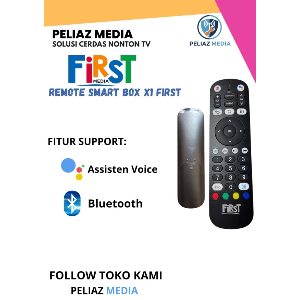 Jual Remote First Media / Universal / Remot X1 4K PCB Hitam support ...