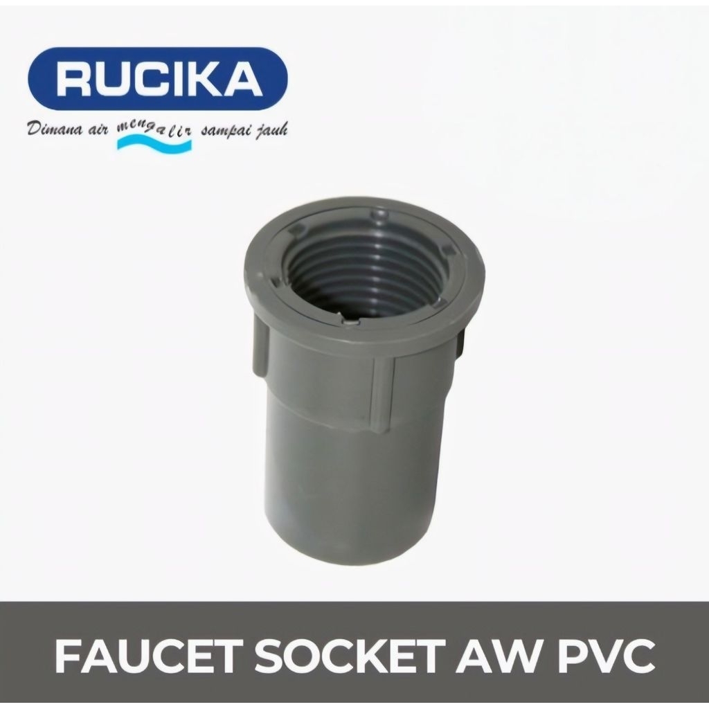 Jual Sock Drat Dalam PVC AW 1/2 inch SDD PVC AW 1/2