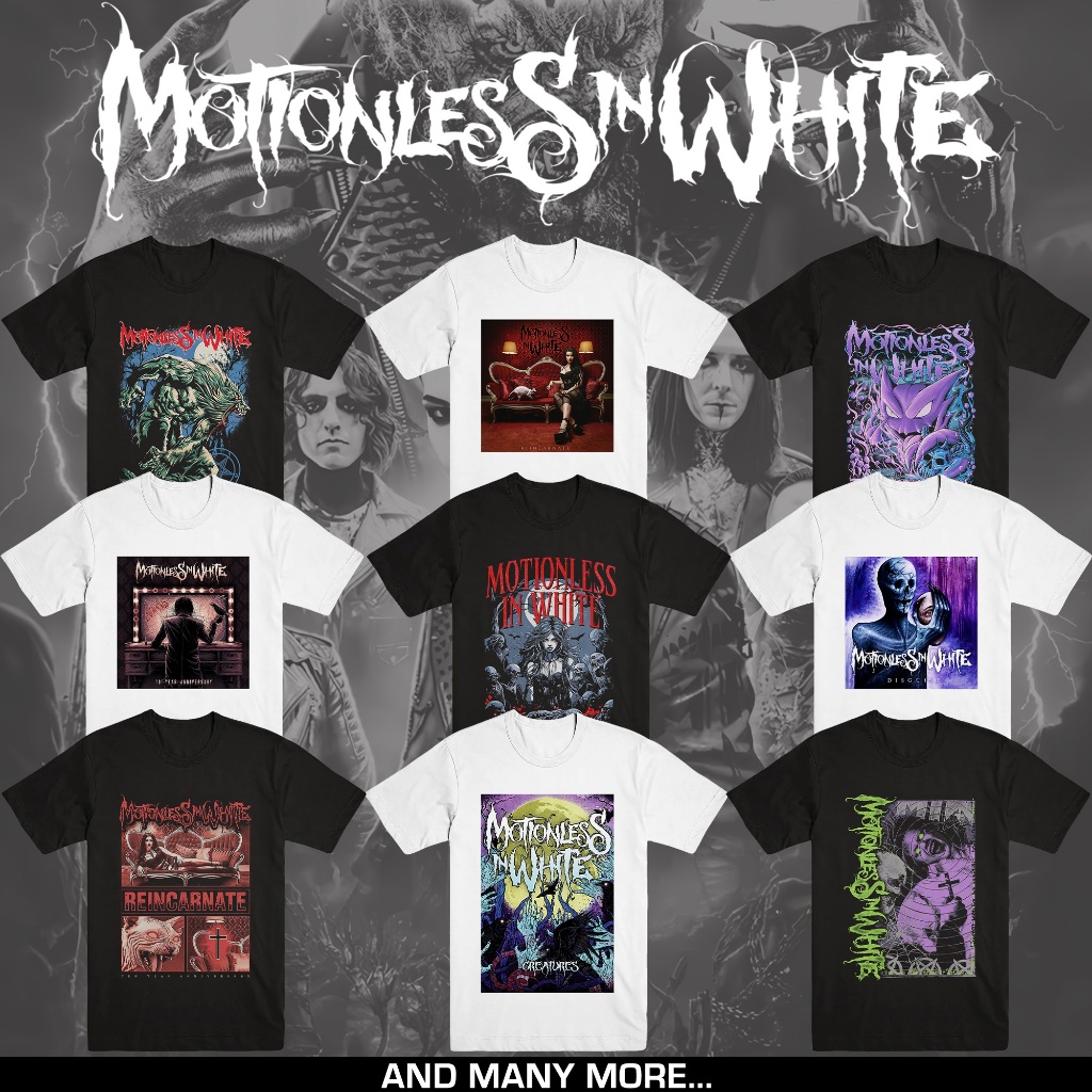 Jual MOTIONLESS IN WHITE | T-SHIRT BAND | METALCORE | MERCHANDISE ...