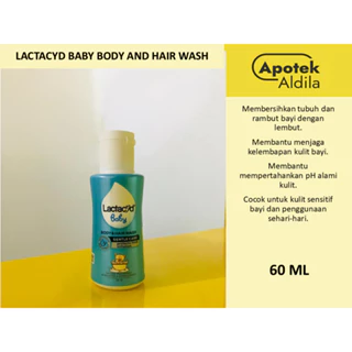 LACTACYD BABY GENTLE CARE 60 ML, PEMBERSIH KULIT DAN RAMBUT BAYI