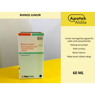 RHINOS JUNIOR SYR 60 ML, BERSIN-BERSIN DAN HIDUNG TERSUMBAT