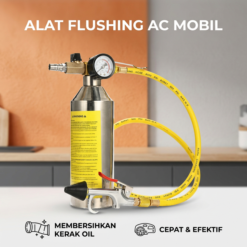 Jual Alat Flushing AC Mobil Set Lengkap Nosel Presisi Tabung Isi Ulang ...