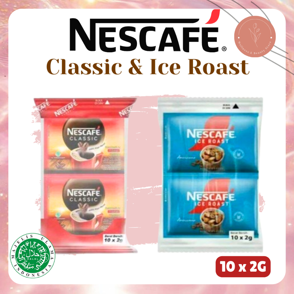 Jual NESCAFE CLASSIC & ICE ROAST 10 × 2 GR / Sachet |Nescafe Coffee ...