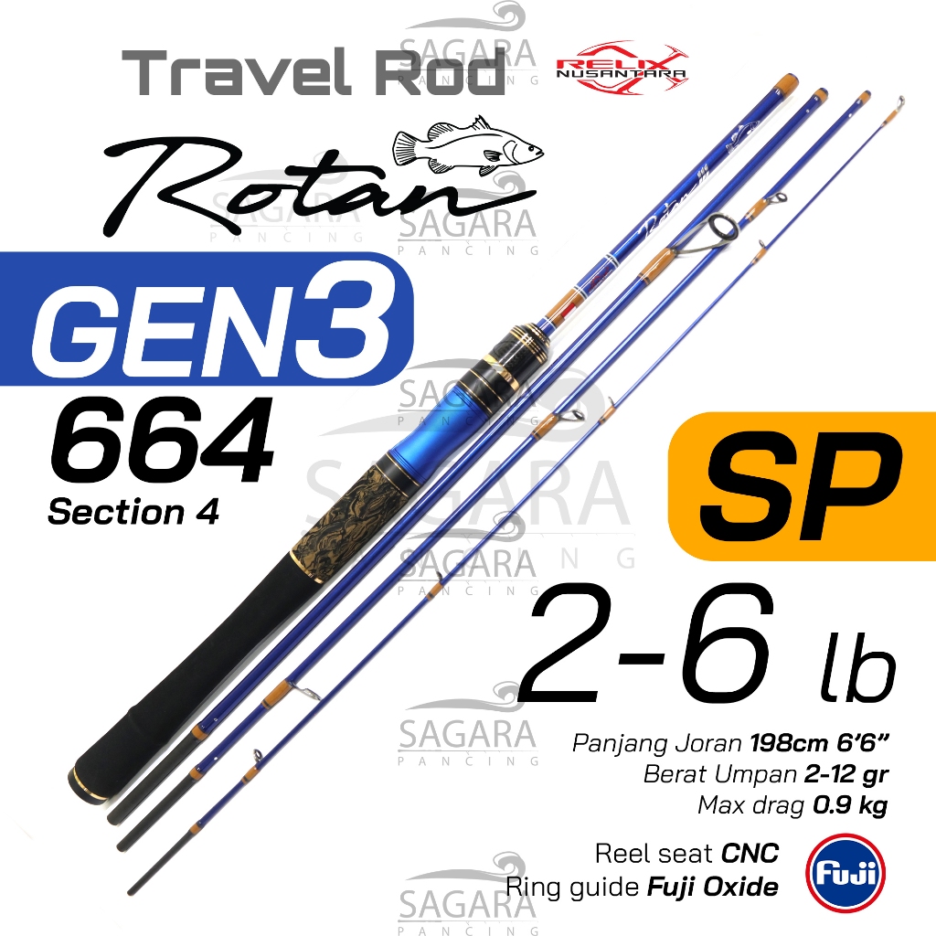 Jual Travel ROD Rotan RED | Rotan GEN 2 | Rotan GEN 3 Relix