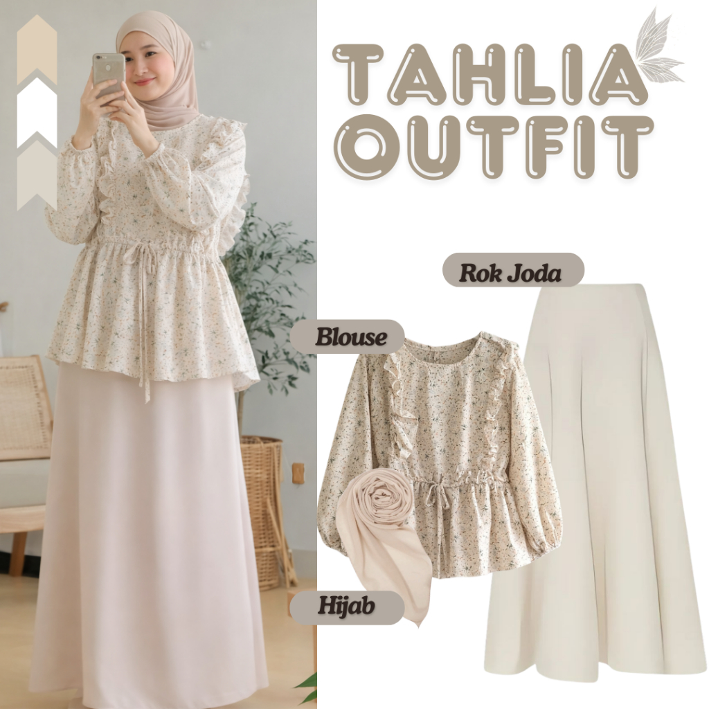 Jual POPULER-Setelan 3 in 1 Outfit Remaja Kekinian ( Blouse + Rok Joda ...