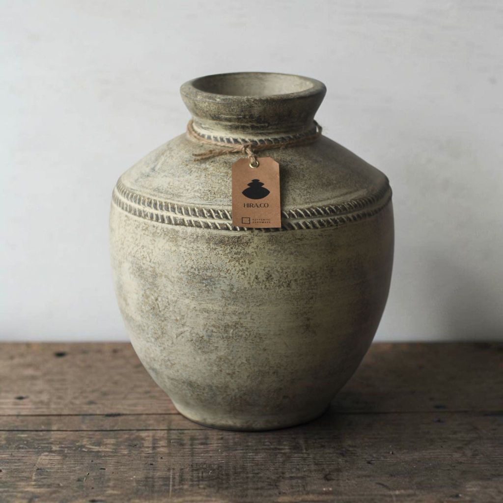 Jual HIRA.CO - Wadas Vase Terakota Rustic Minimalis Dekorasi Aesthetic ...