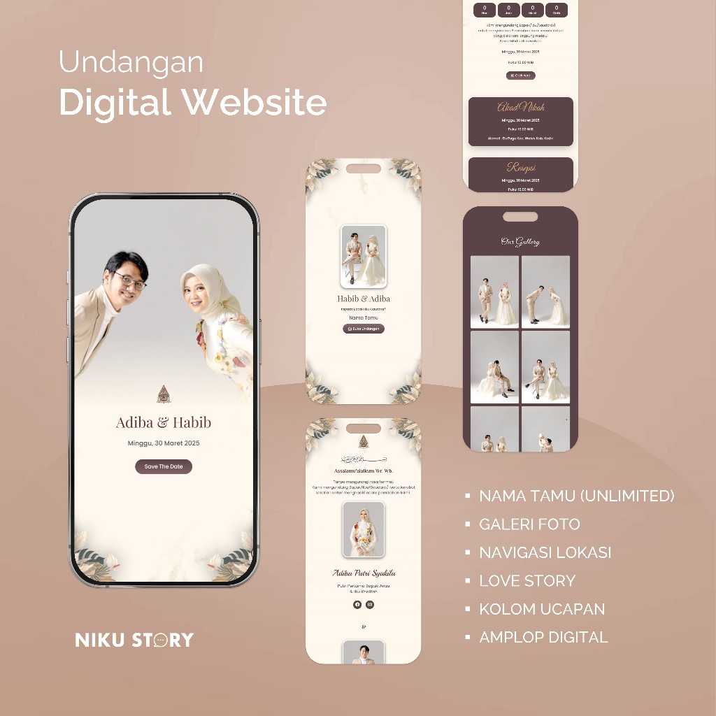 Undangan Digital Website Pernikahan | Undangan Digital Online Web