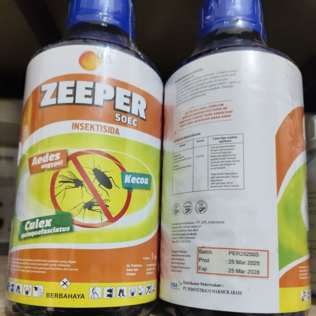 Jual Obat Fogging Zeeper 50 EC Efektif Membasmi Nyamuk DBD Kecoa Lalat ...