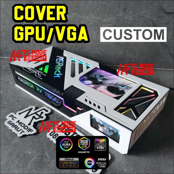 Jual COVER VGA CUSTOM LOGO LED RGB | Shopee Indonesia