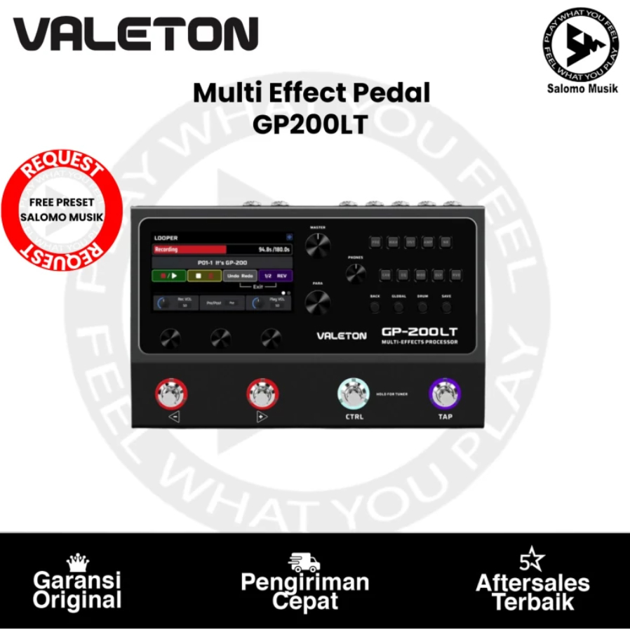 Jual Valeton GP 200LT Multi Effects Guitar Processor Original | Shopee ...
