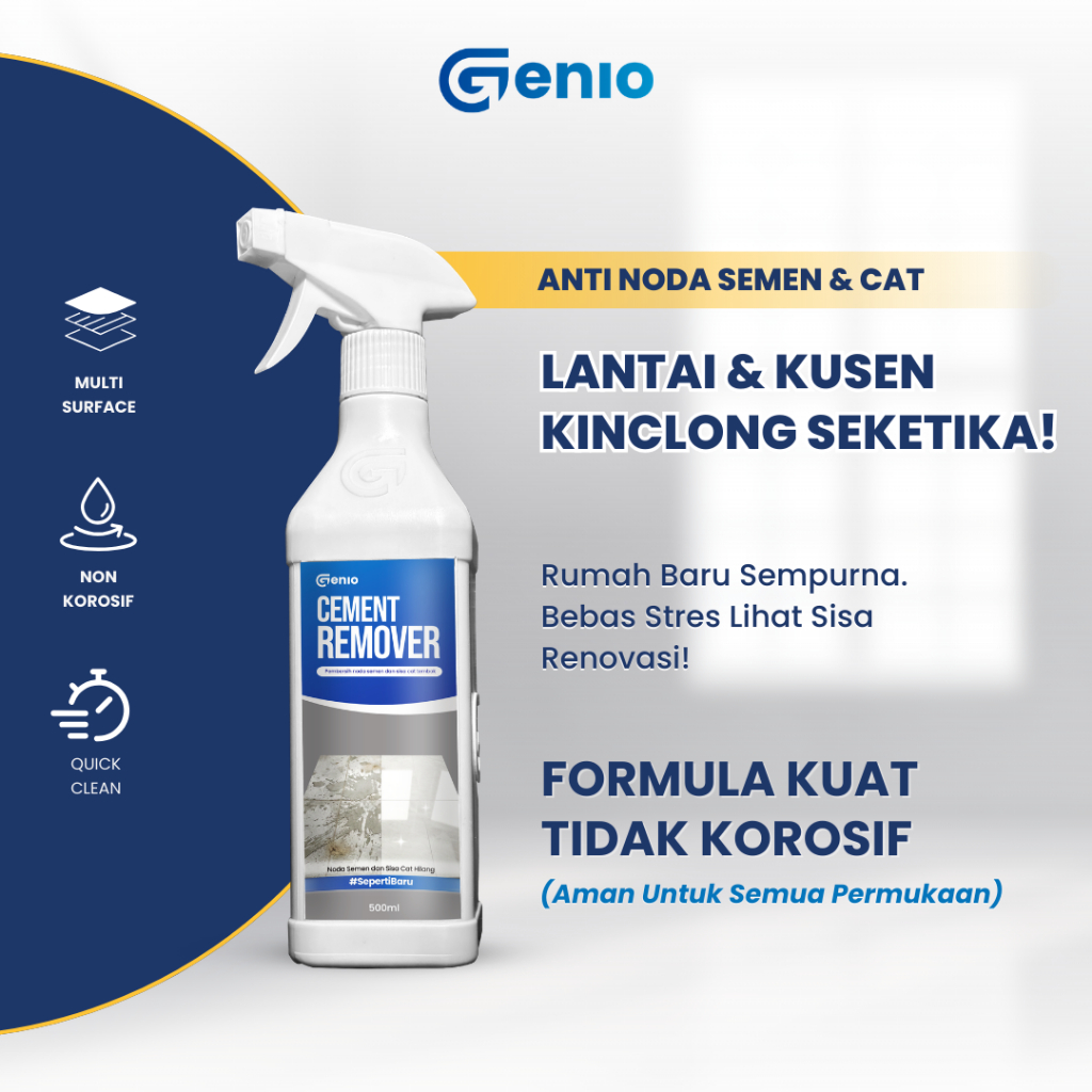 Jual GENIO [Special sale] Cement Remover Spray | Spray pembersih noda ...