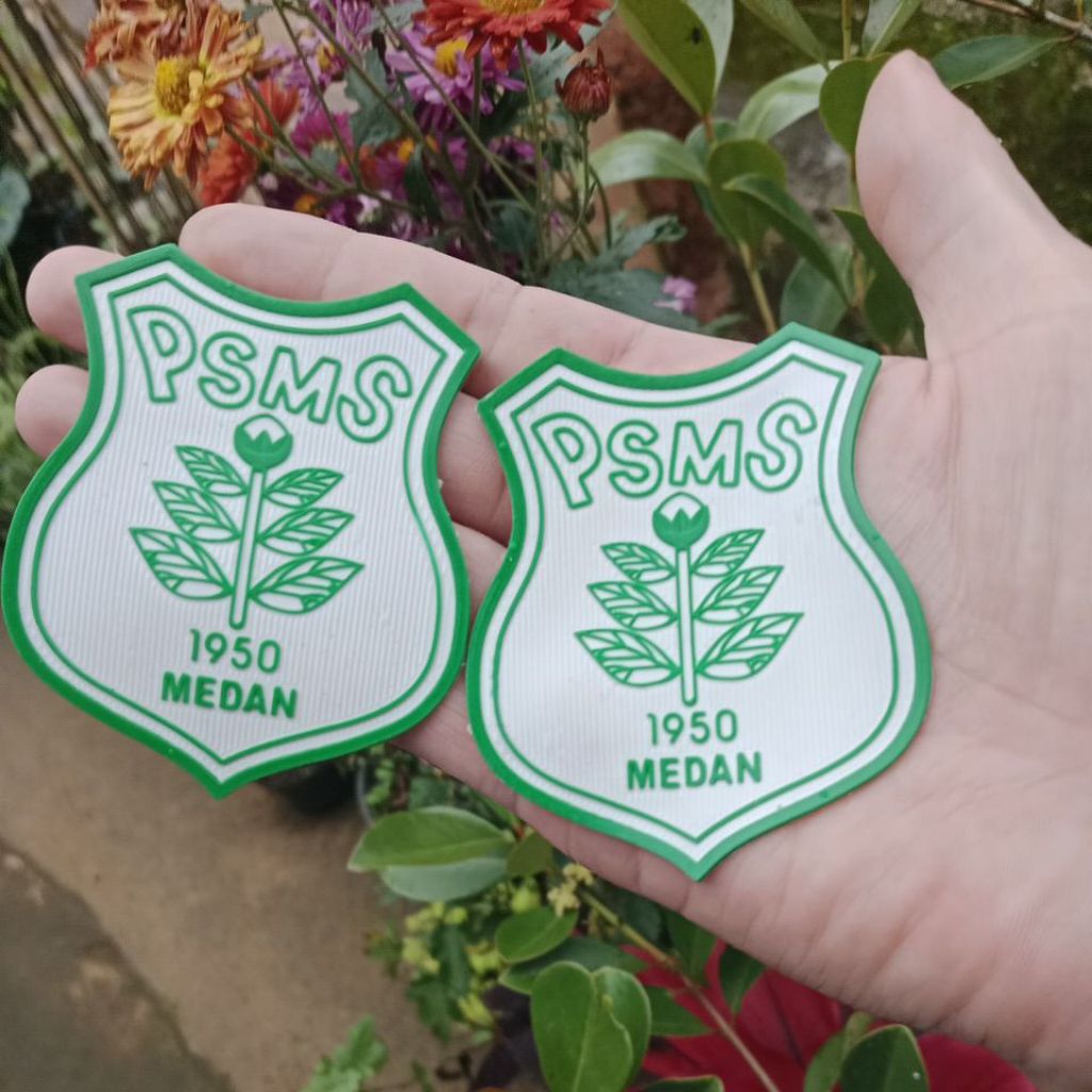 Jual logo psms medan bahan karet rubber timbul 3D | Shopee Indonesia