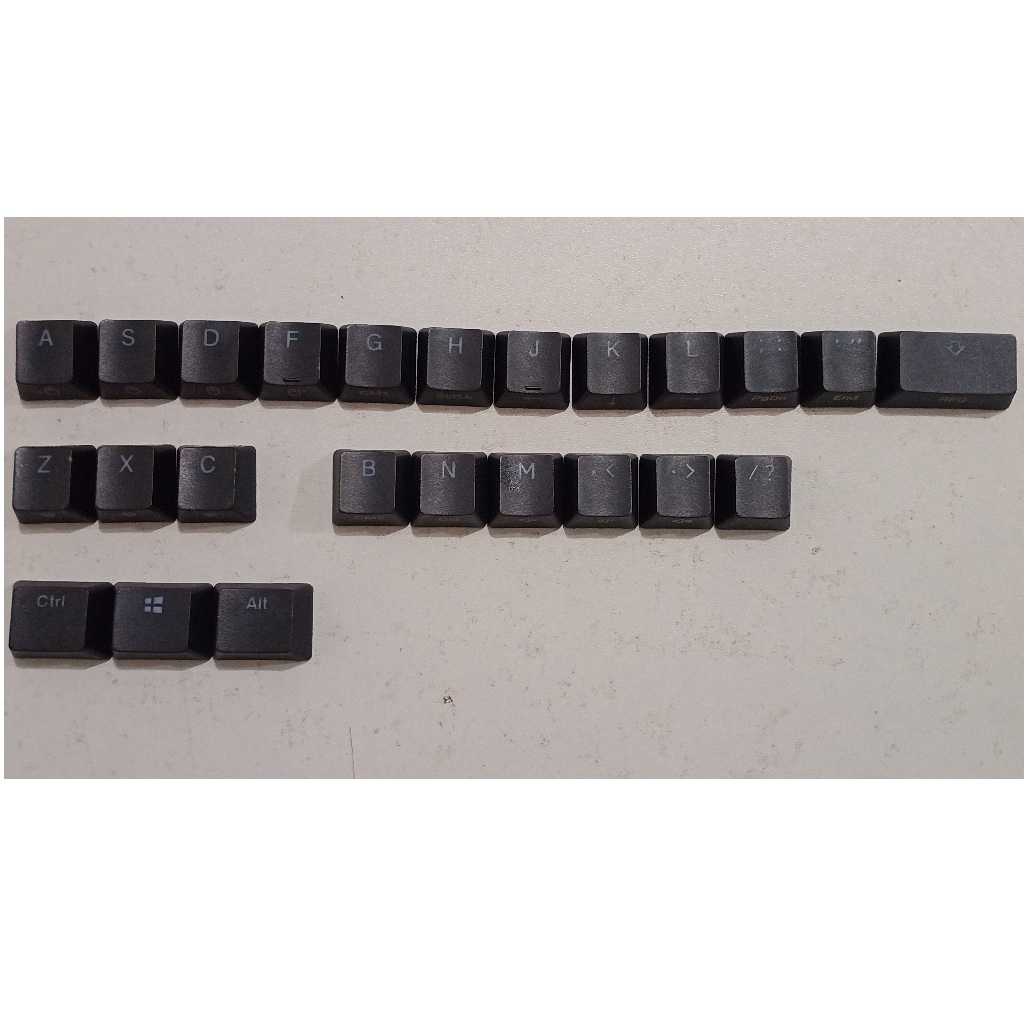 Jual Keycaps OEM Black Tembus Cahaya Double Shot Bijian | Shopee Indonesia