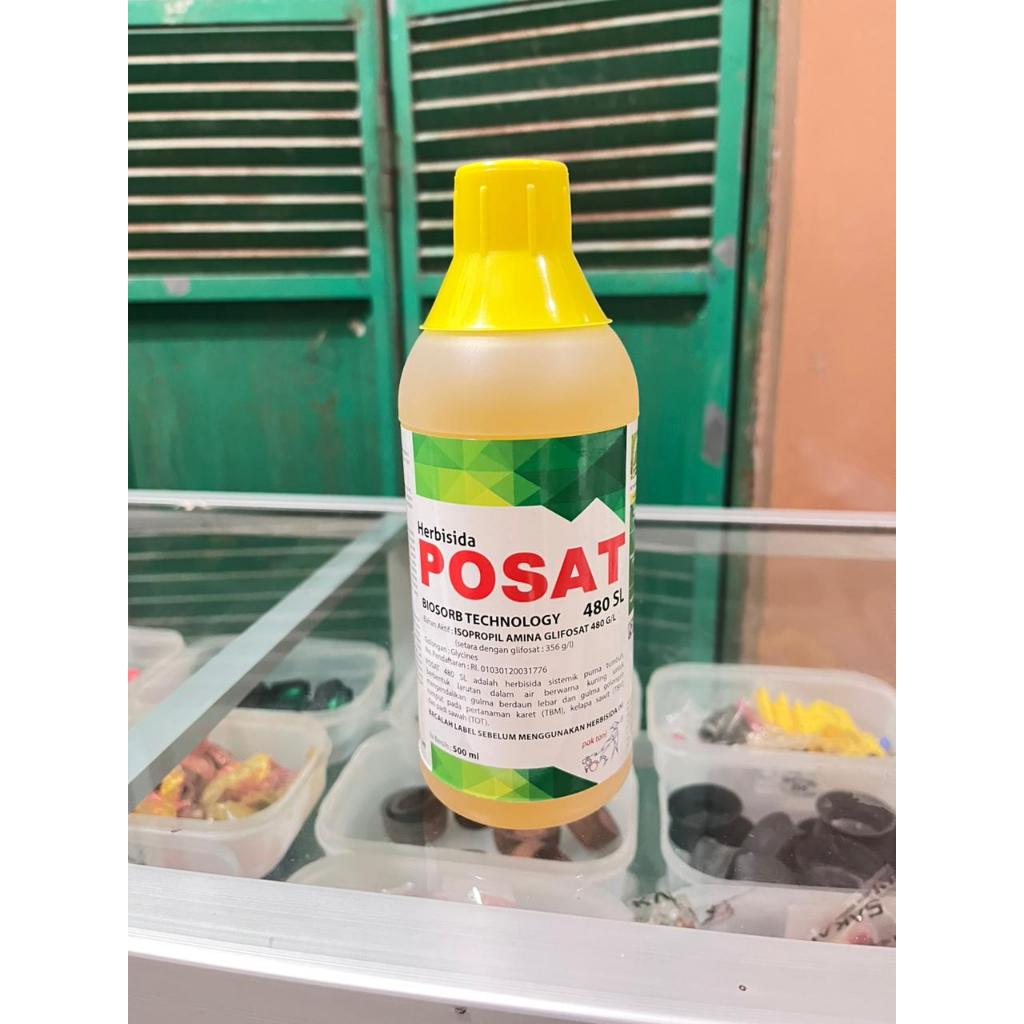 Jual Herbisida POSAT 480 SL 500ml - Pembasmi Rumput Sistemik Glifosat ...
