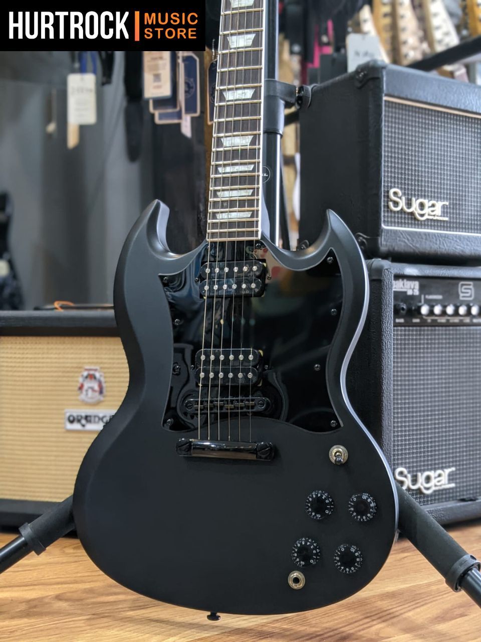 Jual RGS SG1 Black Doff Gitar Elektrik Original | Shopee Indonesia
