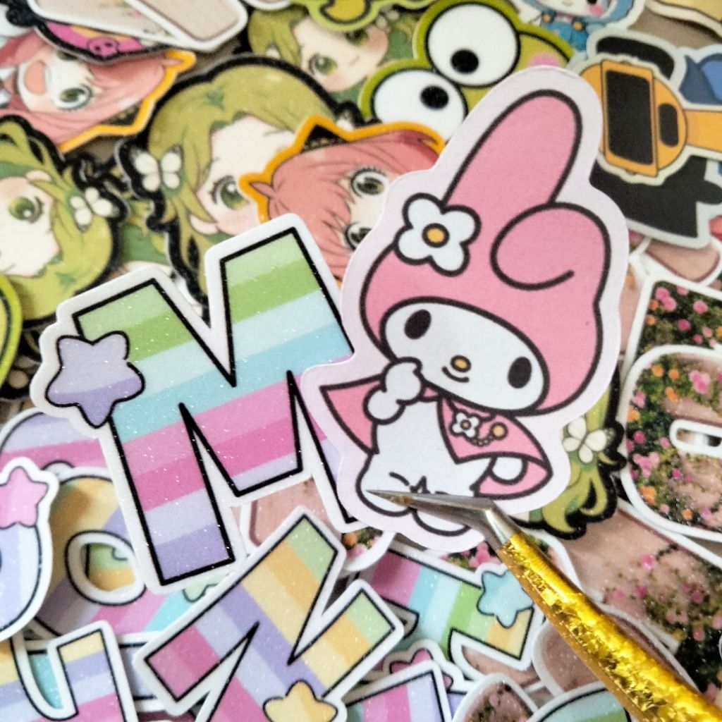 Jual Custom Sticker Vinyl Die Cut [ Potong Putus ] Per lembar A4 ...