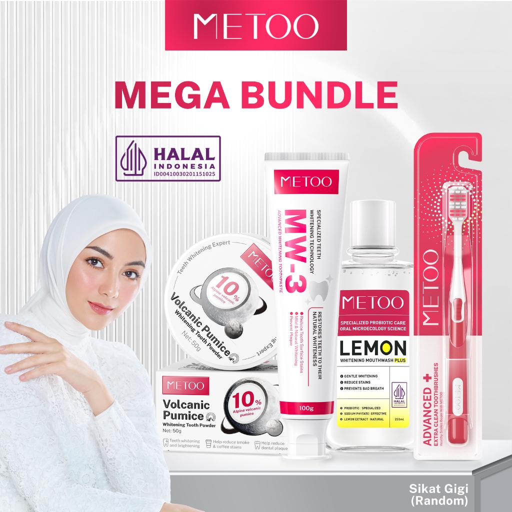Jual [Mega Bundle] METOO Whitening Bundle-BPOM- pemutih gigi ...