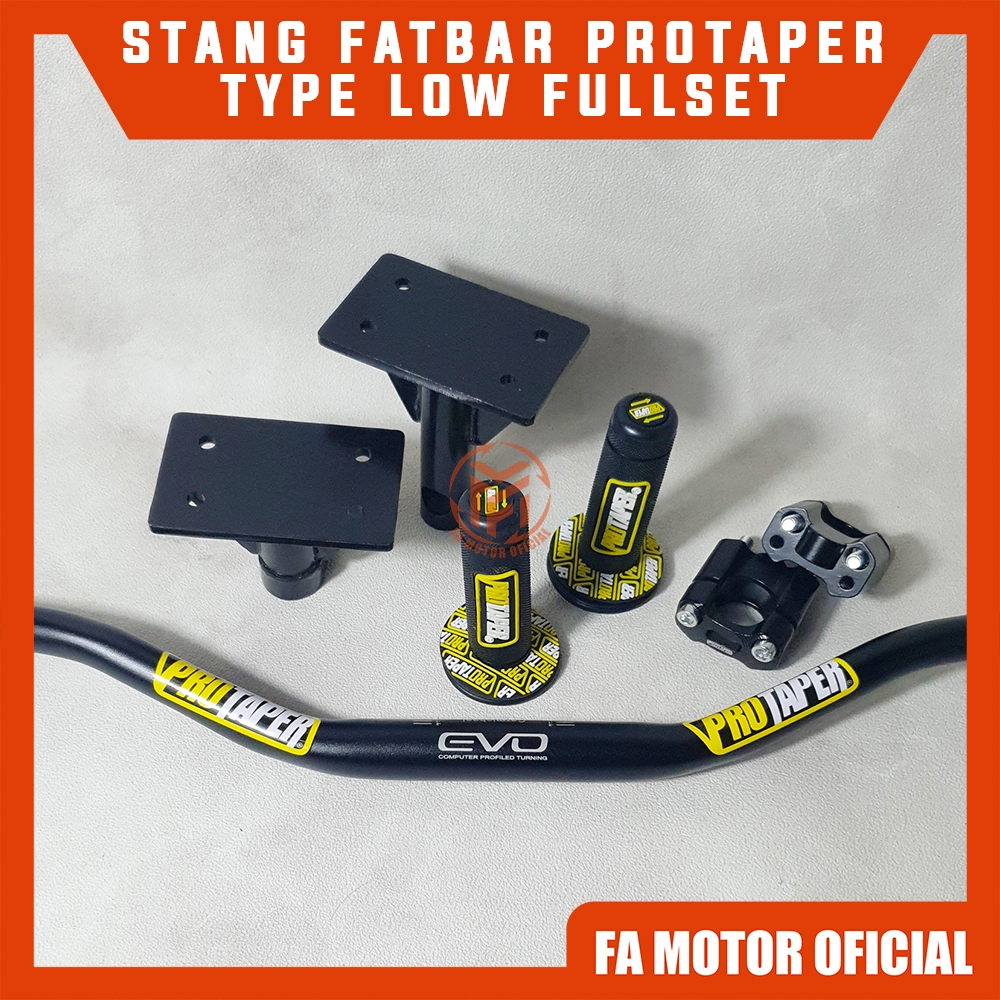 Jual Paket Stang Fatbar Protaper Handgrip Riser CNC RBT Tebal 6 Untuk ...