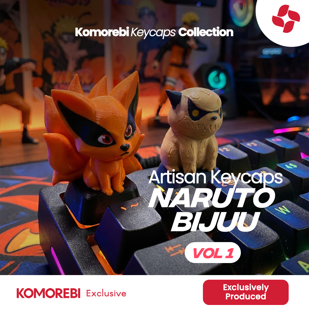 Jual Artisan Keycaps Naruto Bijuu Kurama Shukaku Mechanical Keyboard ...