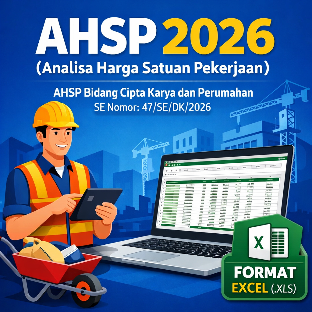 Jual AHSP 2026 Format Excel Siap Pakai | Analisa Harga Satuan Pekerjaan ...