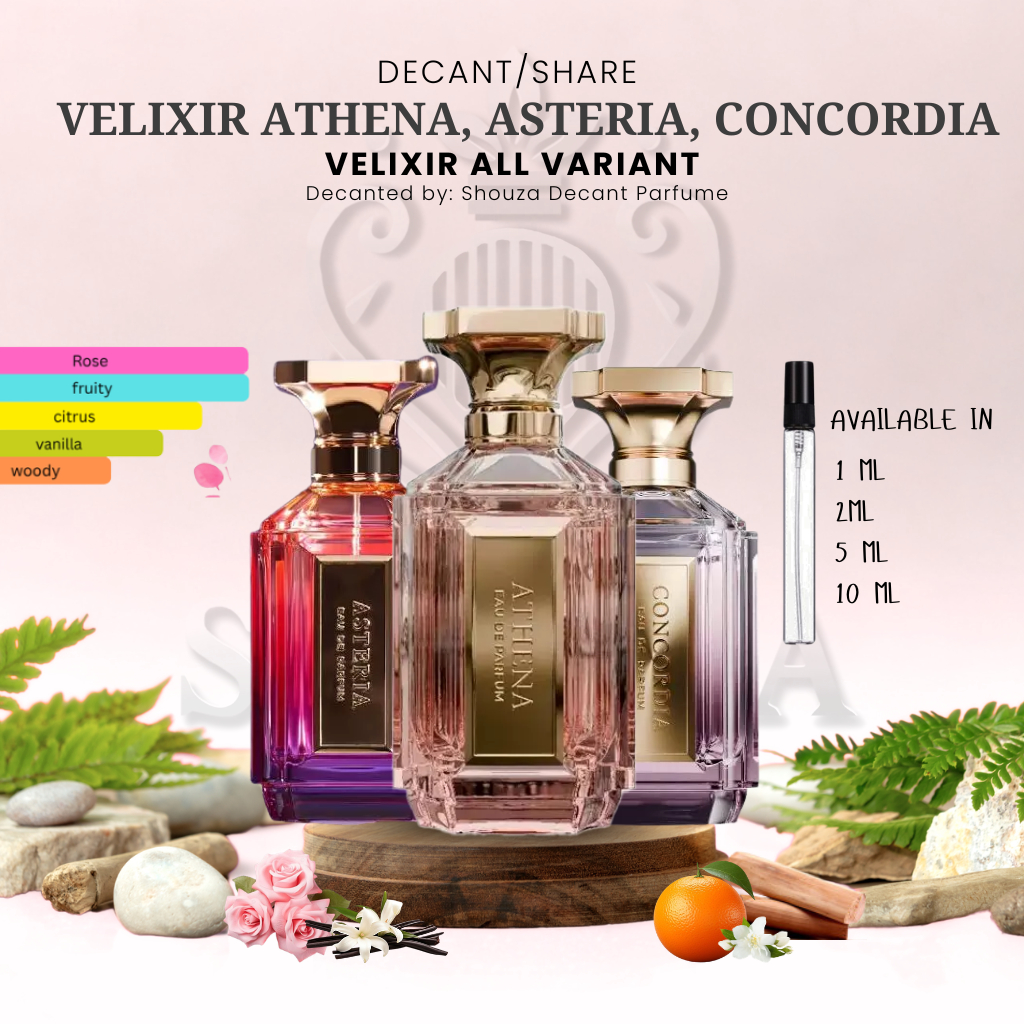Jual Decant Parfum Velixir Athena, Asteria, Uranus, Morpheus, Concordia ...