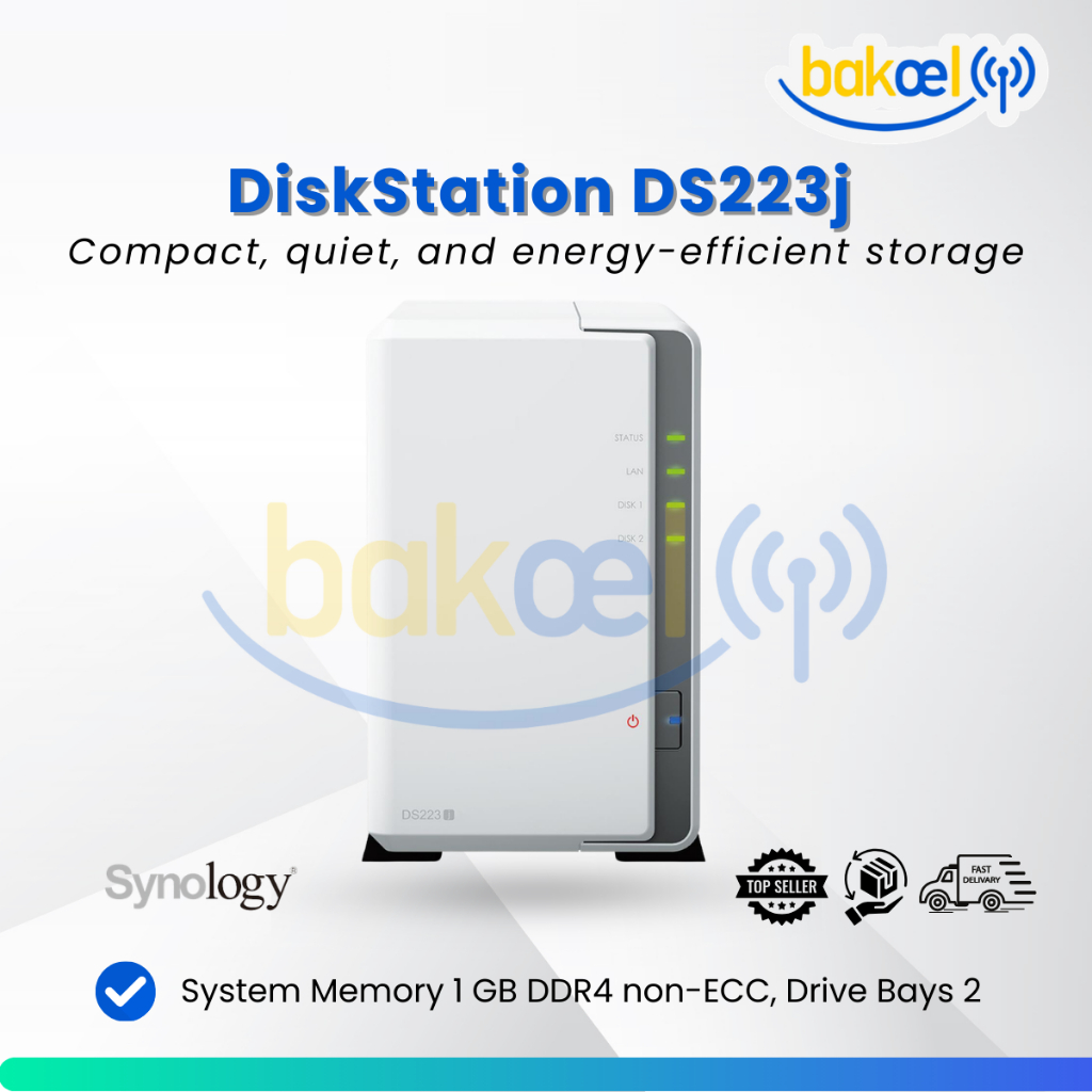 Jual Synology DiskStation DS223J 2-bay NAS 1.7 GHz 1GB RAM | Shopee ...