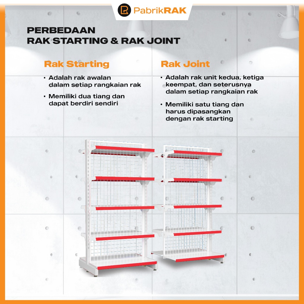 Jual PABRIKRAK Tiang Rak Minimarket Display Toko Gondola Ready Stock ...