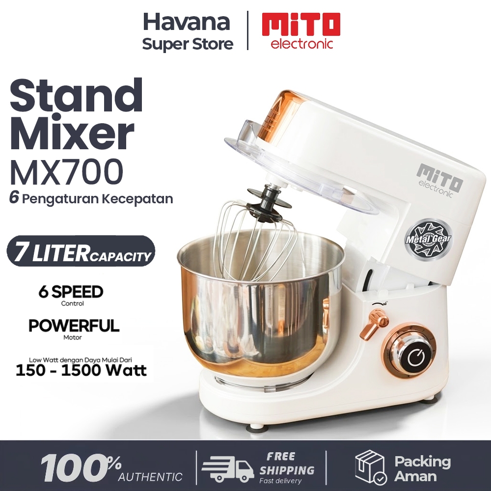 Jual Mito MX 700 Stand Mixer 7 Liter - Mixer Roti & Kue Mixer Terbaik ...