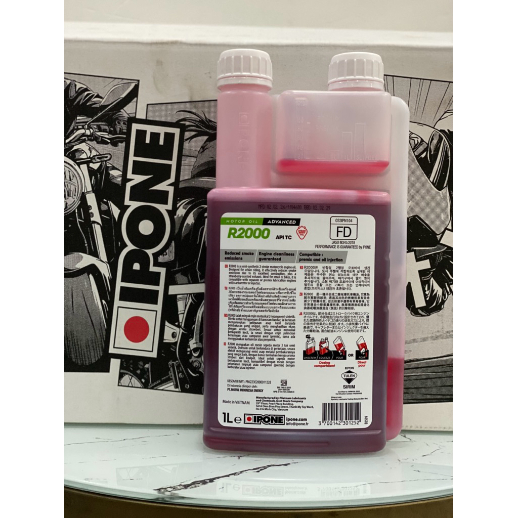 Jual IPONE 2T R2000 RS 1L STRAWBERRY - OLI SAMPING MOTOR 2TAK NINJA 150 ...