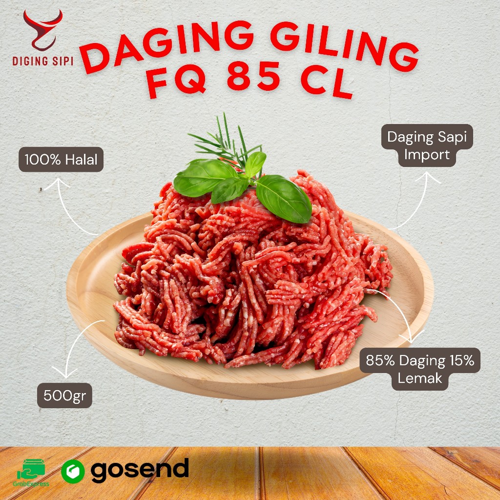 Jual DAGING GILING PREMIUM DAGING SAPI CINCANG - FQ 85 CL 85% DAGING 15 ...
