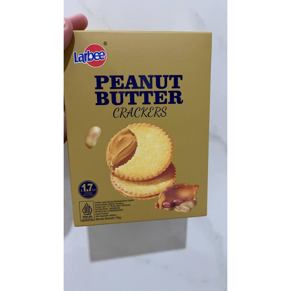 Jual Larbee Peanut Butter Crackers 78g matcha Latte Original CHoco ...