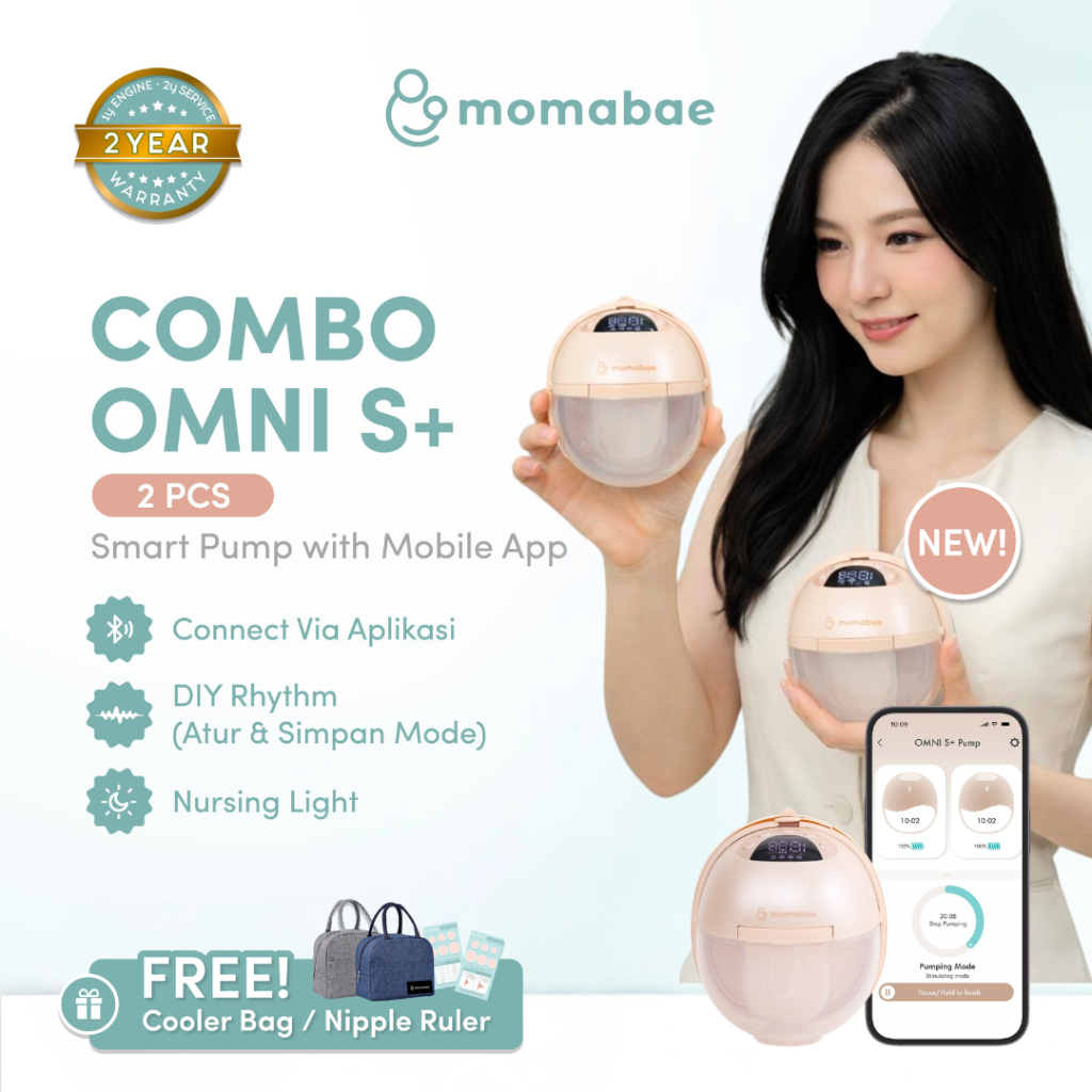 Jual MOMABAE – NEW COMBO OMNI S+ (2 Pcs) Pompa ASI Elektrik Handsfree ...