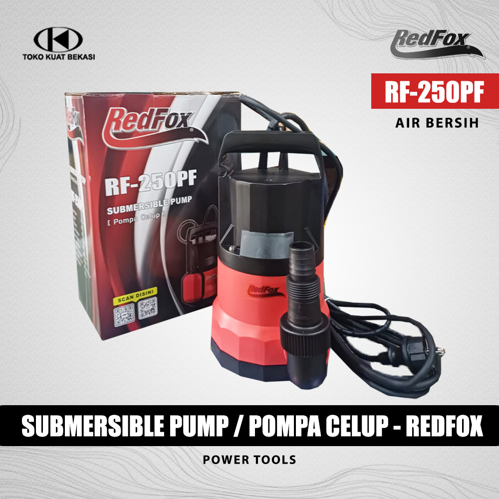 Jual Pompa celup / Submersible pump air bersih REDFOX RF 250PF | Shopee ...