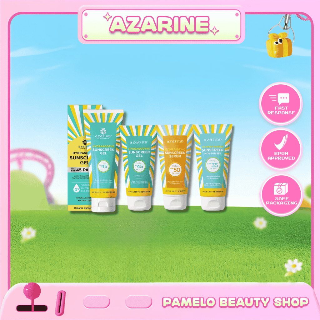 Azarine Hydrasoothe Sunscreen Gel SPF | Sunscreen Gel SPF45 PA++++ | SPF50 PA++++ | Pamelo Official