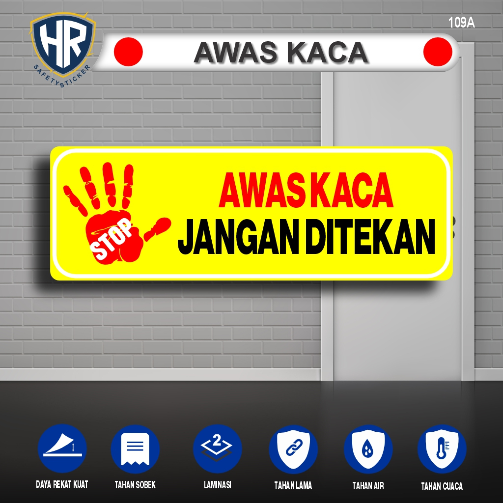 Jual Stiker Awas Kaca – Sticker Peringatan Fragile Glass Mudah Pecah ...